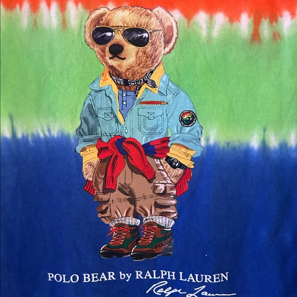 Polo Ralph Lauren Boys' Polo Bear Tie-Dye Cotton Jersey T-Shirt 3
